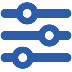 configuration icon blue